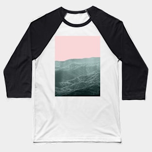 Pastel Smoky Mountains Baseball T-Shirt